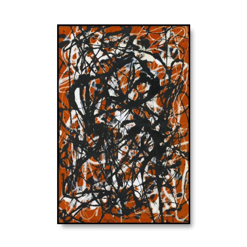 Jackson Pollock Art - Canvas Painting Prints - Modern Abstract