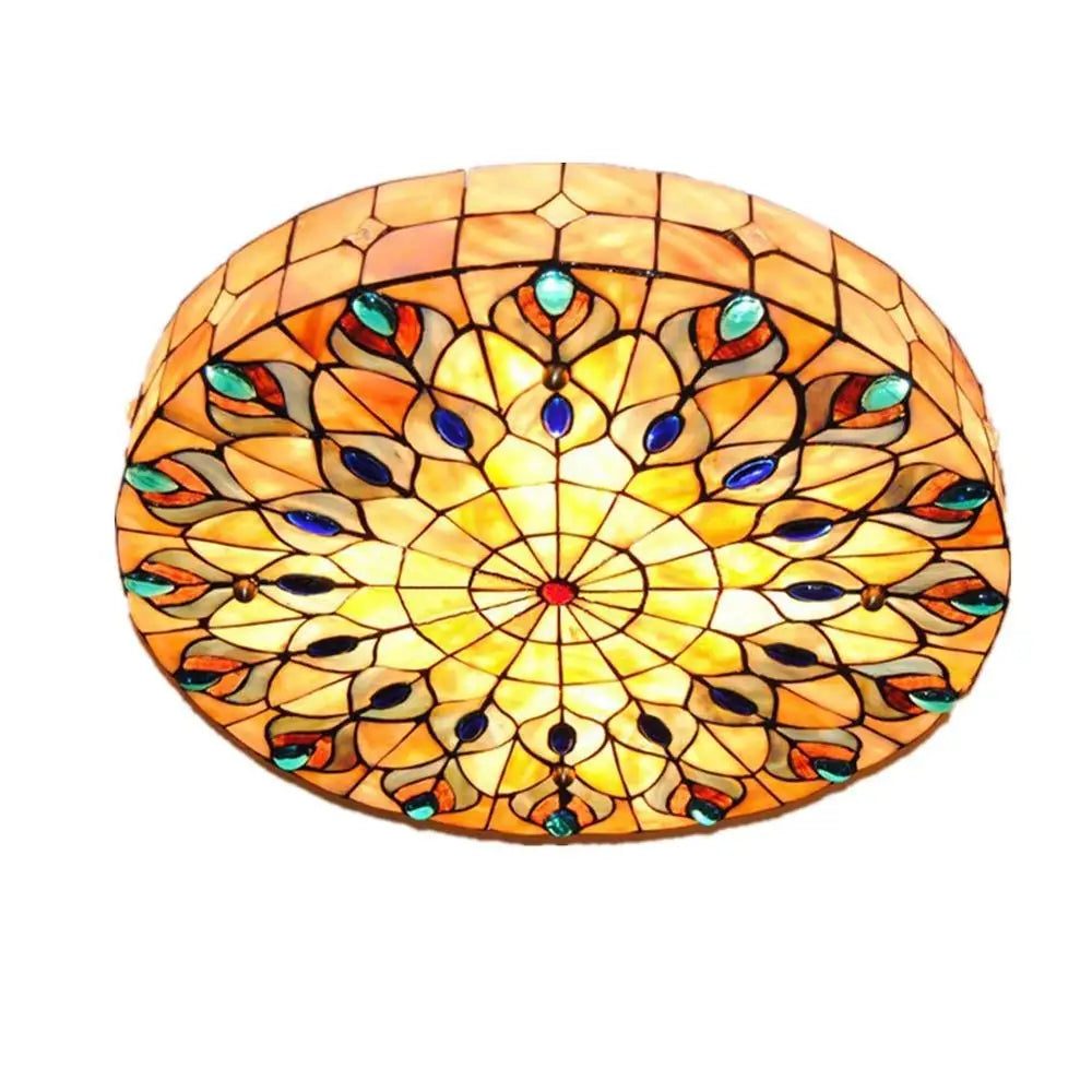 Tiffany Stained Glass Ceiling Light *Flush Mount