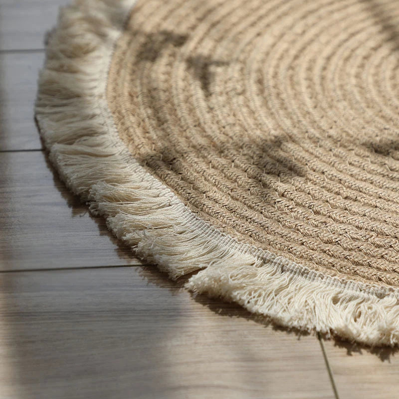 Small Jute Rug Round 18" Diameter