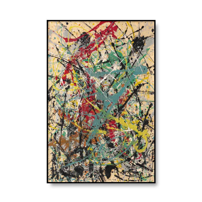 Jackson Pollock Art - Canvas Painting Prints - Modern Abstract