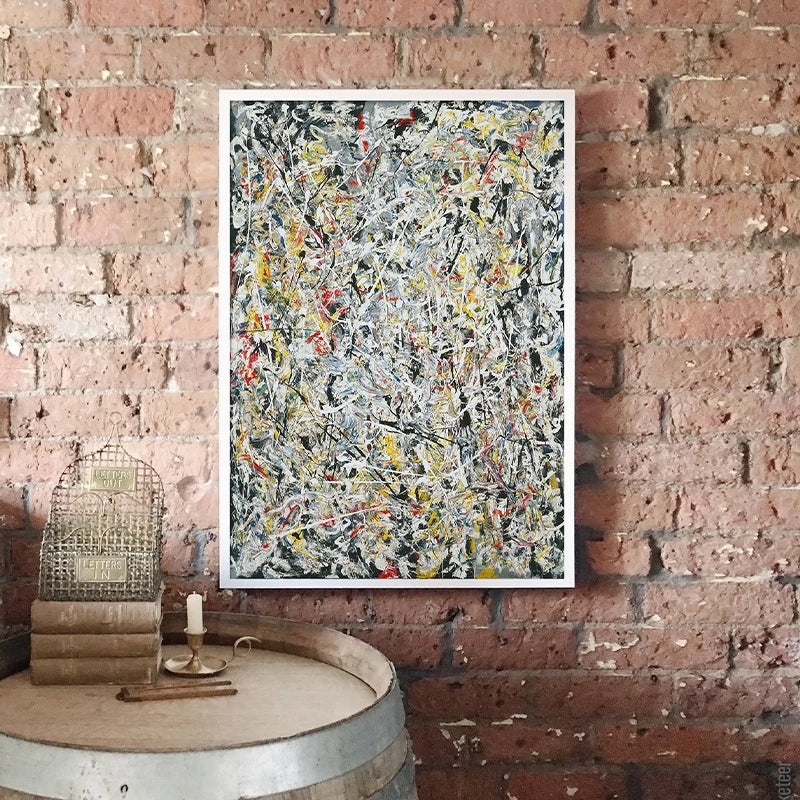 Jackson Pollock Art - Canvas Painting Prints - Modern Abstract