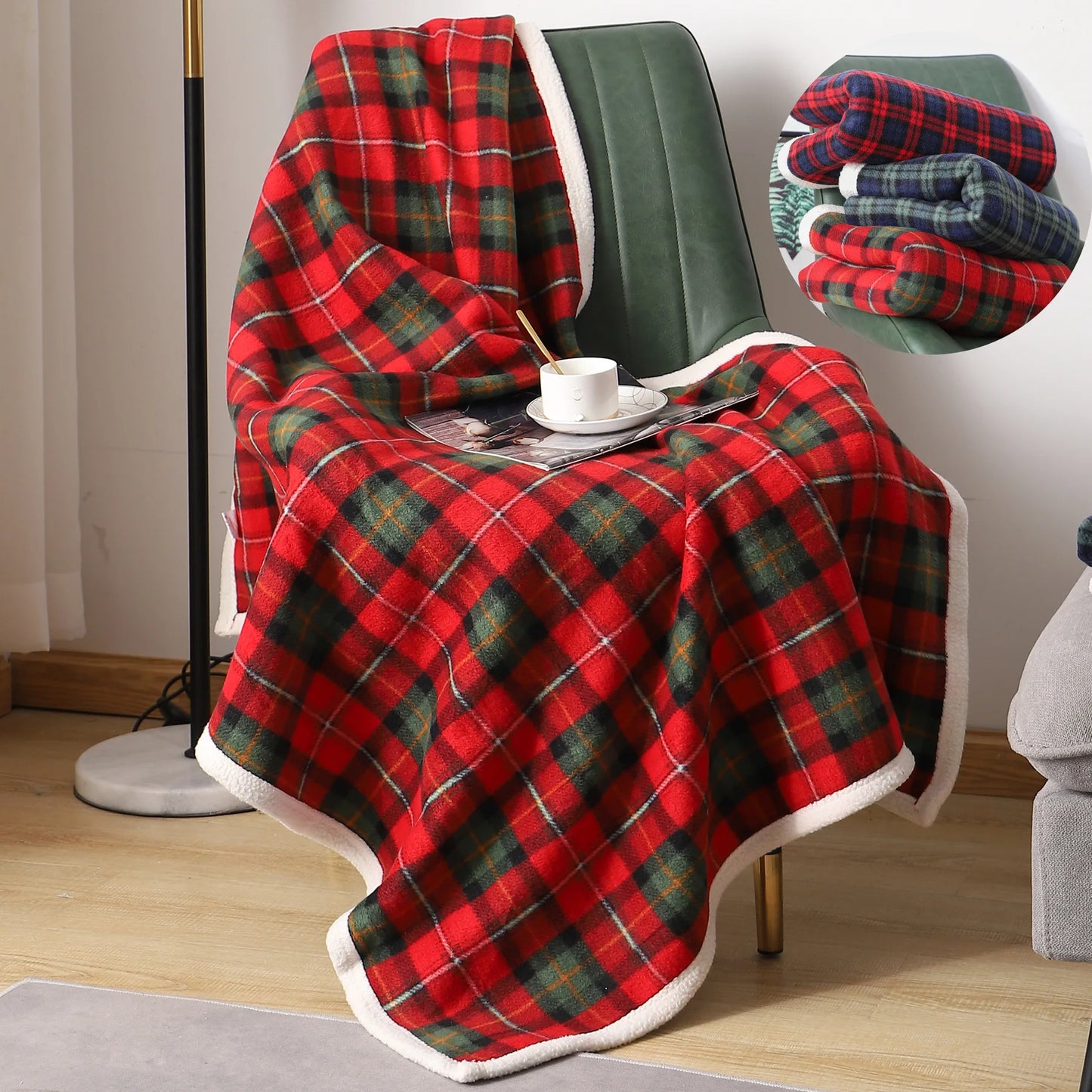 Christmas Plaid Throw - Bedsure Blanket - Christmas Gift