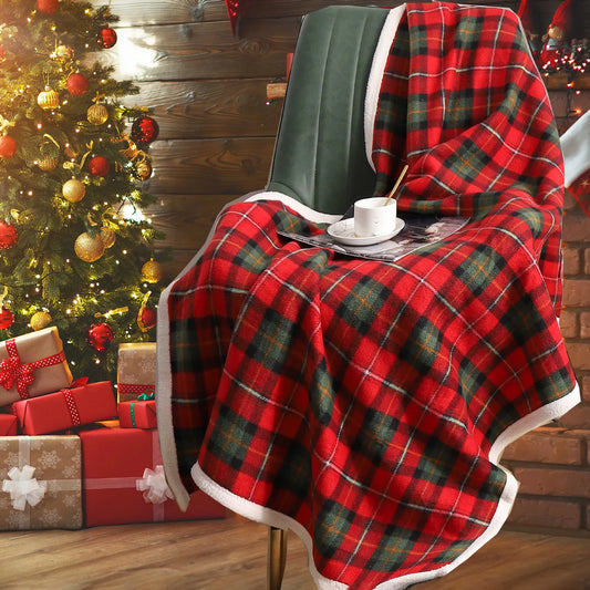 Christmas Plaid Throw - Bedsure Blanket - Christmas Gift