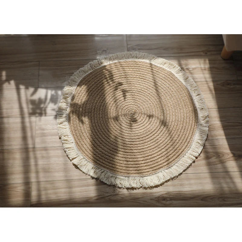 Small Jute Rug Round 18" Diameter