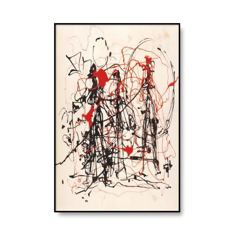 Jackson Pollock Art - Canvas Painting Prints - Modern Abstract