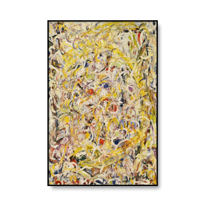 Jackson Pollock Art - Canvas Painting Prints - Modern Abstract