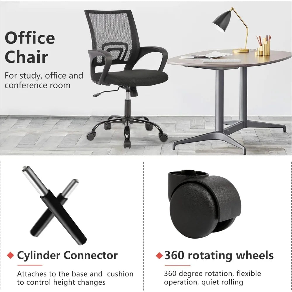 Home Office Desk Chair - Task - Ergonomic - Lumbar Support