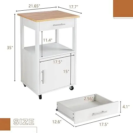 Kitchen Mobile Island Cart - Kitchen Utility Cart