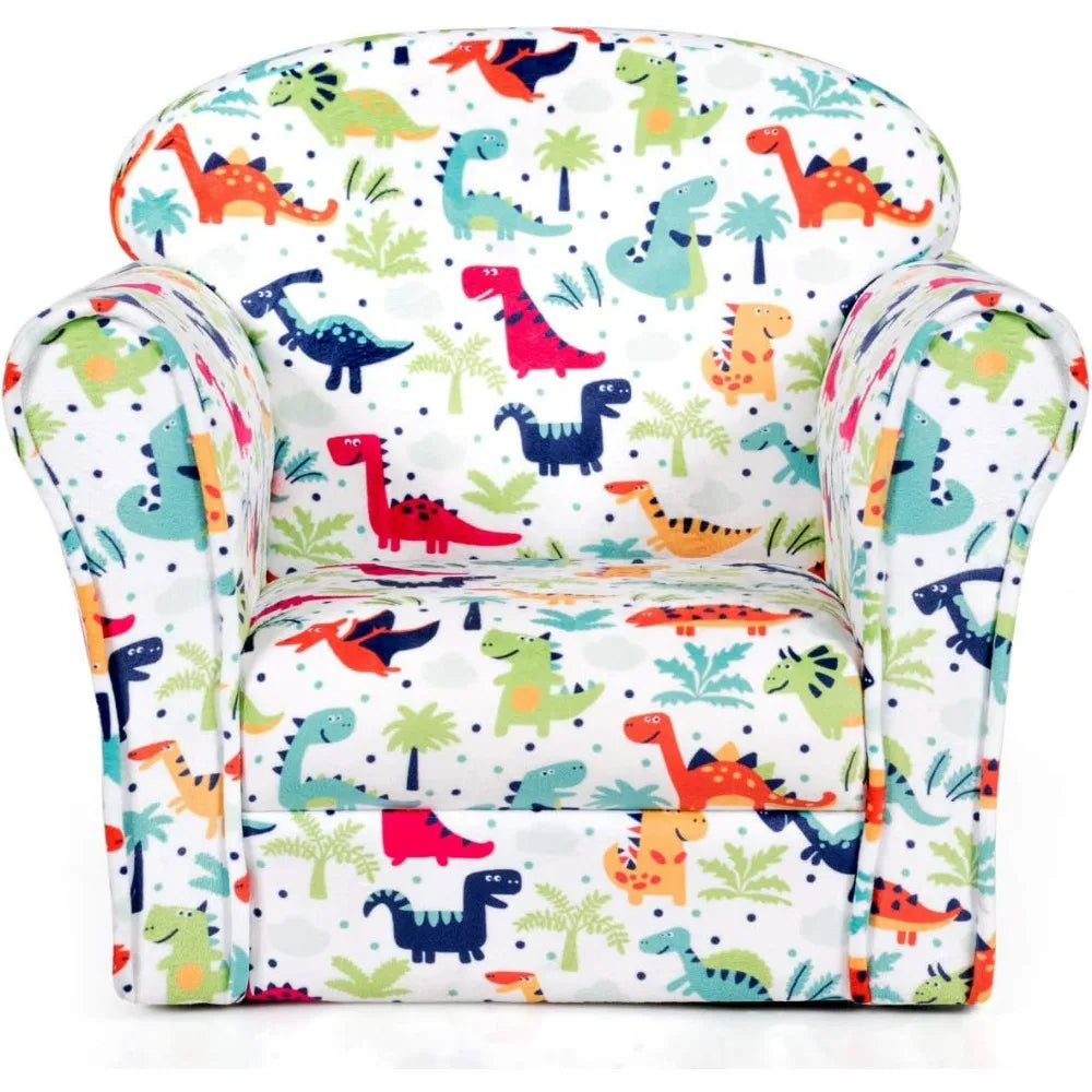 Kid's Room Dinosaur Sofa Chair - Toddler Bedroom Furniture, Chair