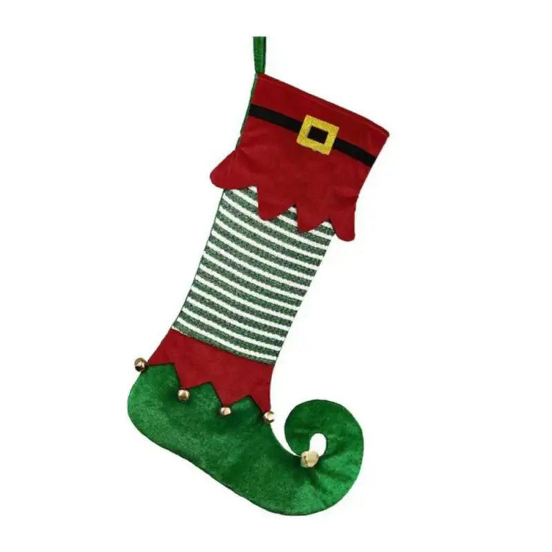 Christmas Stockings - Elf Boot - Red, Green