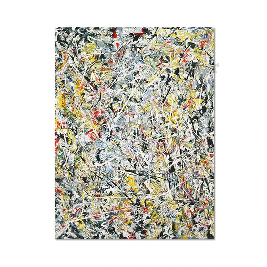 Jackson Pollock - Copy Hand Painting - Giclee - Abstract Unframed