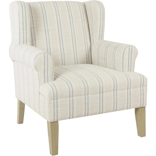 Accent Wingback Leisure Chair, Rolled Arms