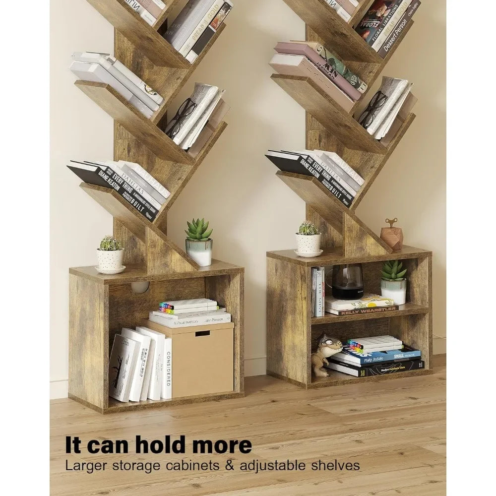 Book Shelf Tree ~ 6 Tiers ~ 2 Shelf Cabinet