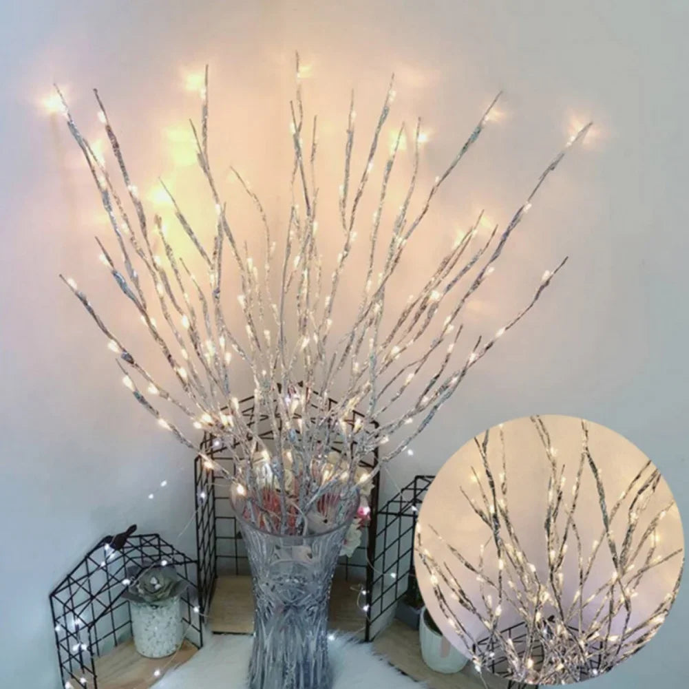 Branches w/LED Light Set *2Pcs - Christmas Decor - Vase Filler