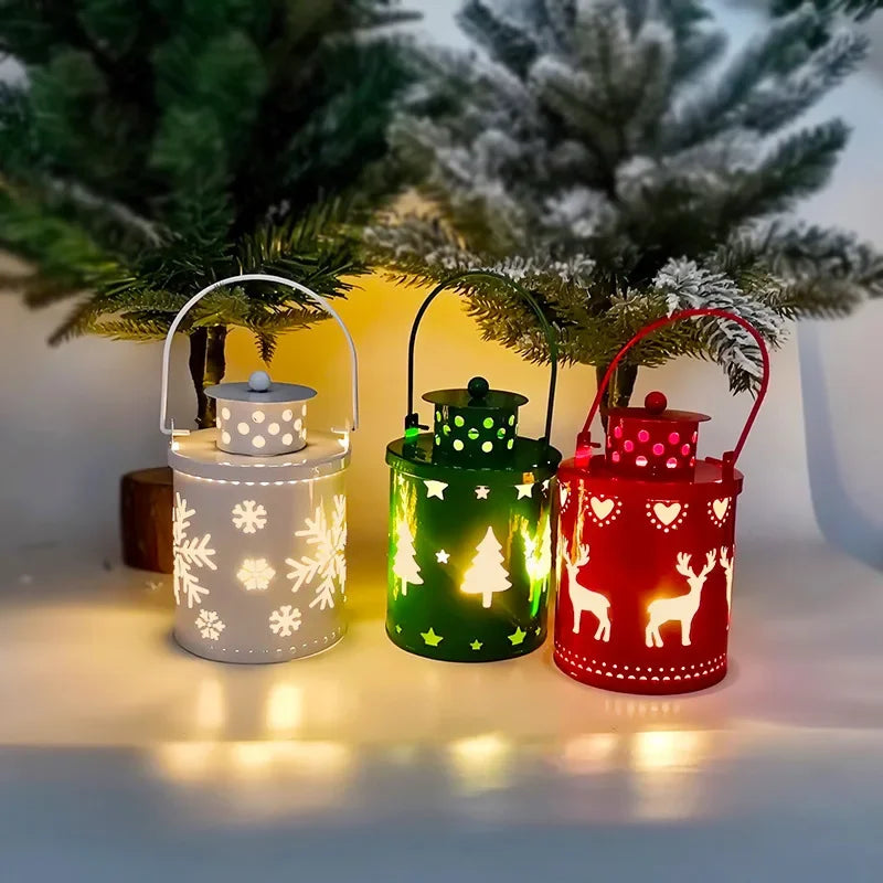 Christmas Tea Light Small Decorative Lanterns - Ornaments - Nightlight