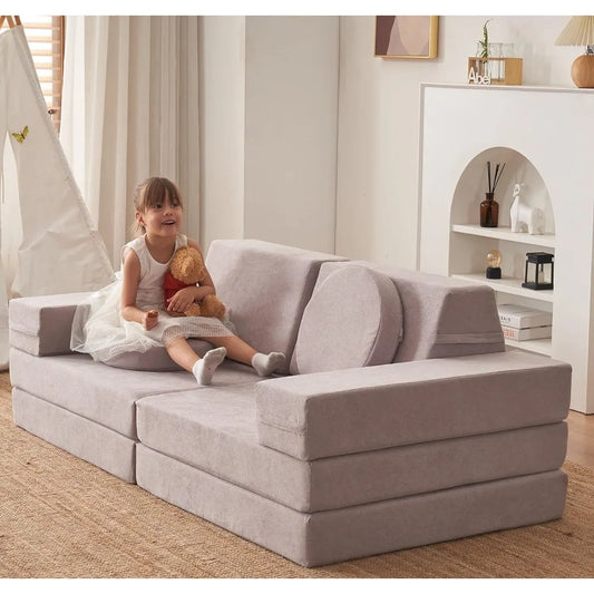 Modular Sofa Furniture Set *10Pcs - Playroom - Sofa Bed - Kids Room Collection