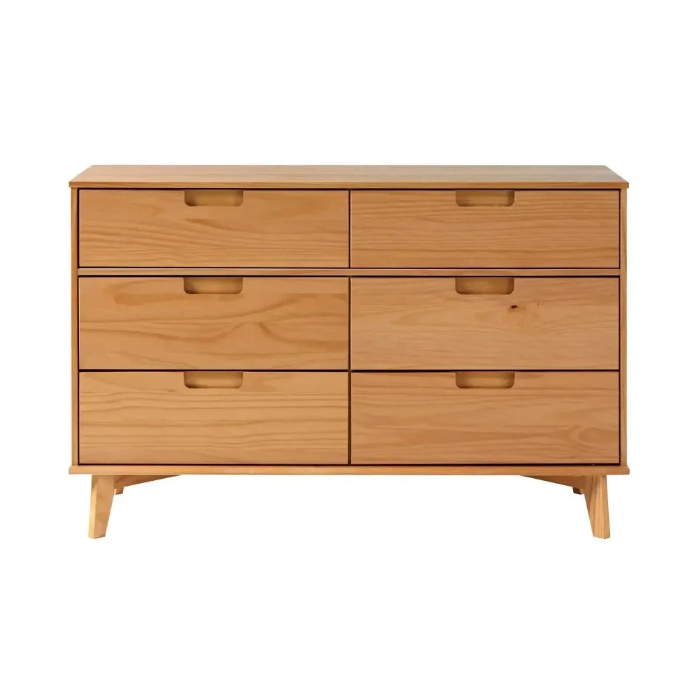 Dresser - Six Drawers - Solid Pine Wood - Home Furniture