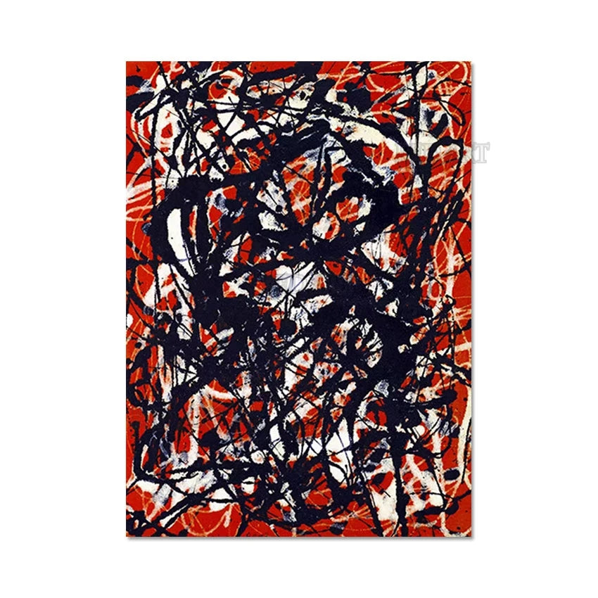 Jackson Pollock - Copy Hand Painting - Giclee - Abstract Unframed