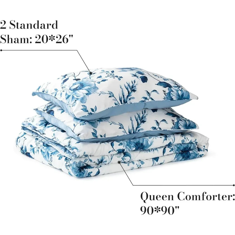 Comforter Set (3pcs) Cotton Down Alternative