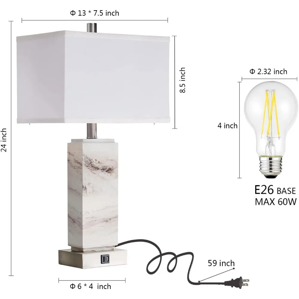 Table Lamps Porcelain *Bulbs Included