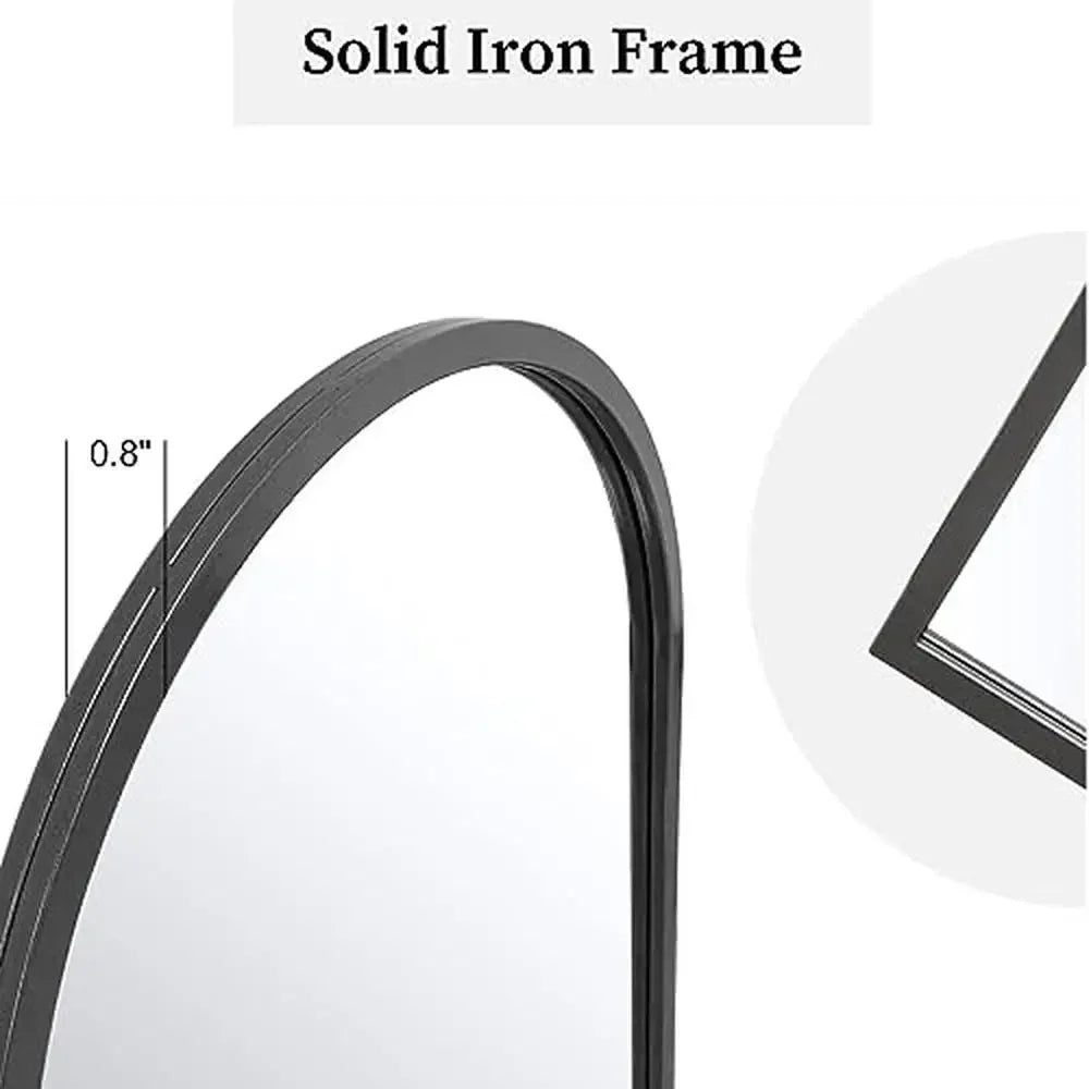 Mirror - Arched Window Iron Frame - 30"x20"