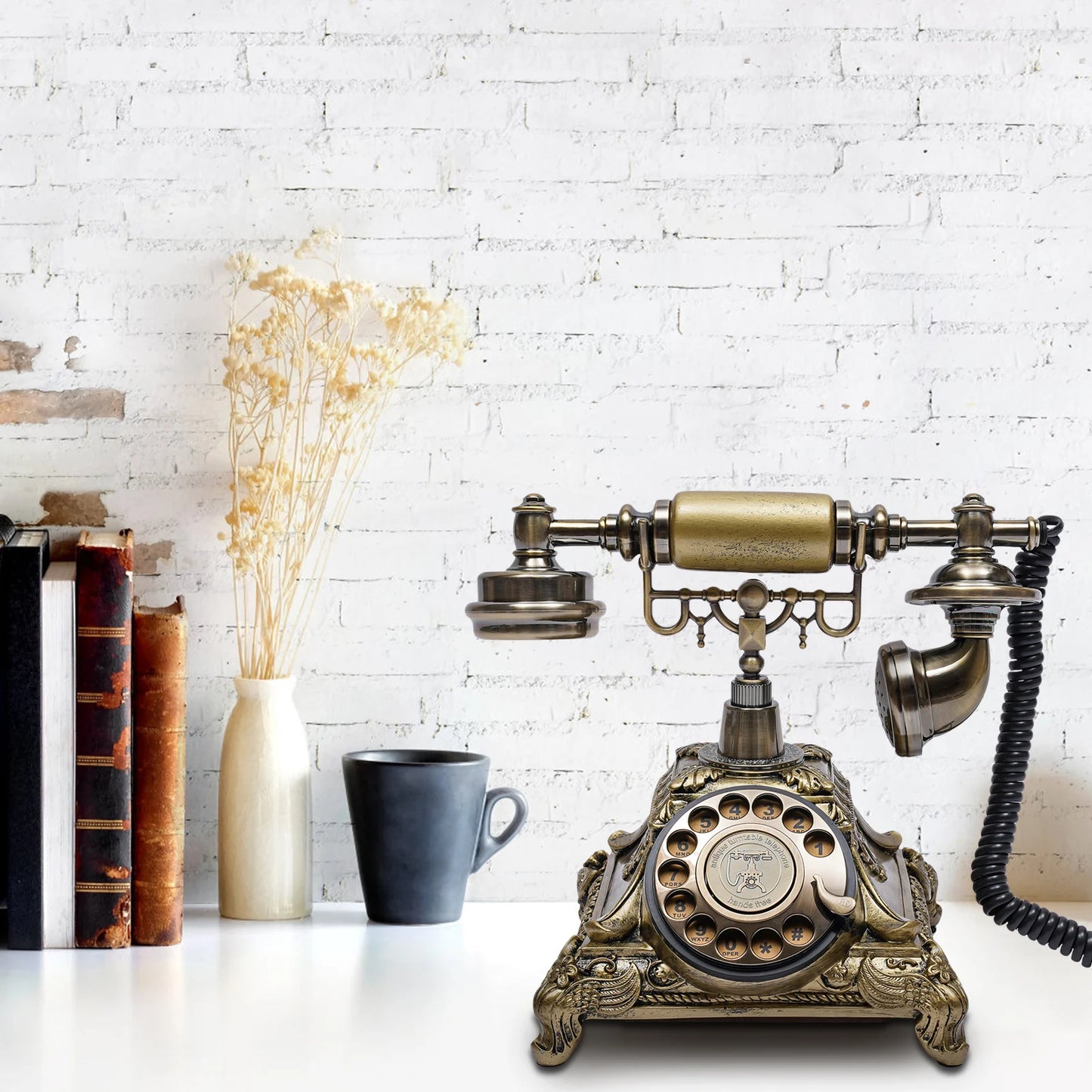 Antique Telephone - Old Fashion Rotary Phone