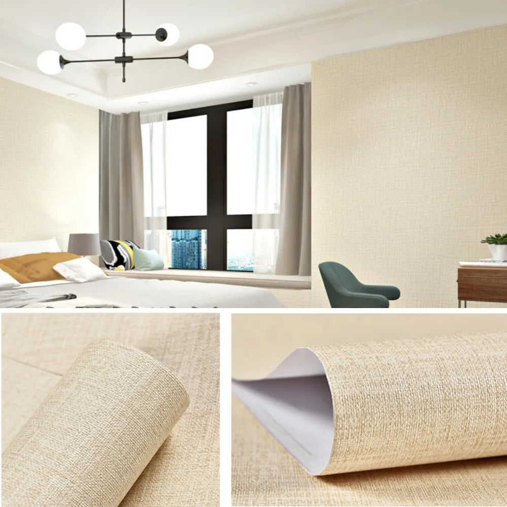 Wall Paper Rolls - Linen Textured - Self Adhesive - Contact Paper