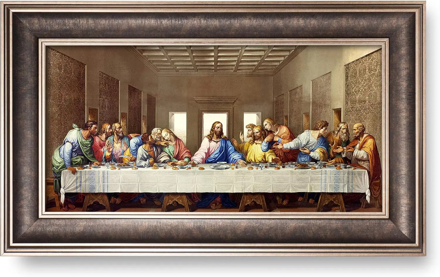 The Last Supper - Leonardo DaVince Giclee - Silver Frame