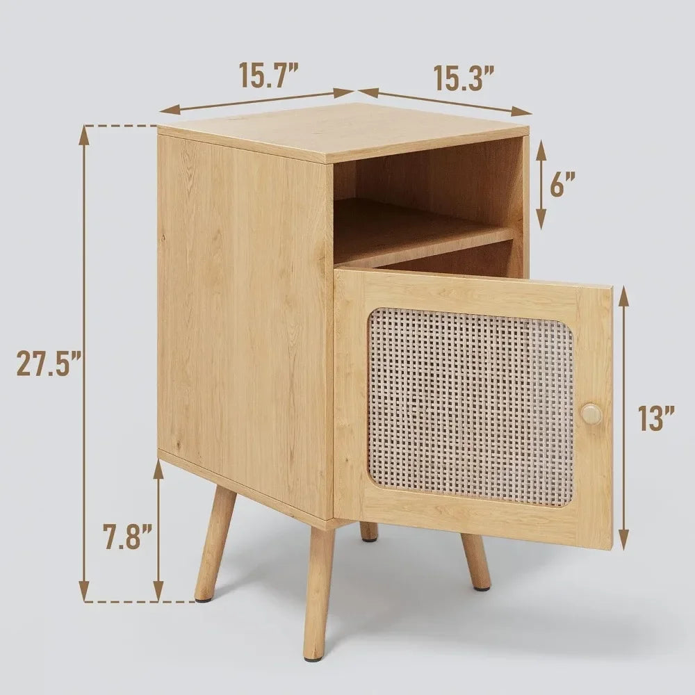 Nightstands | End Tables | Rattan | Charging Stations