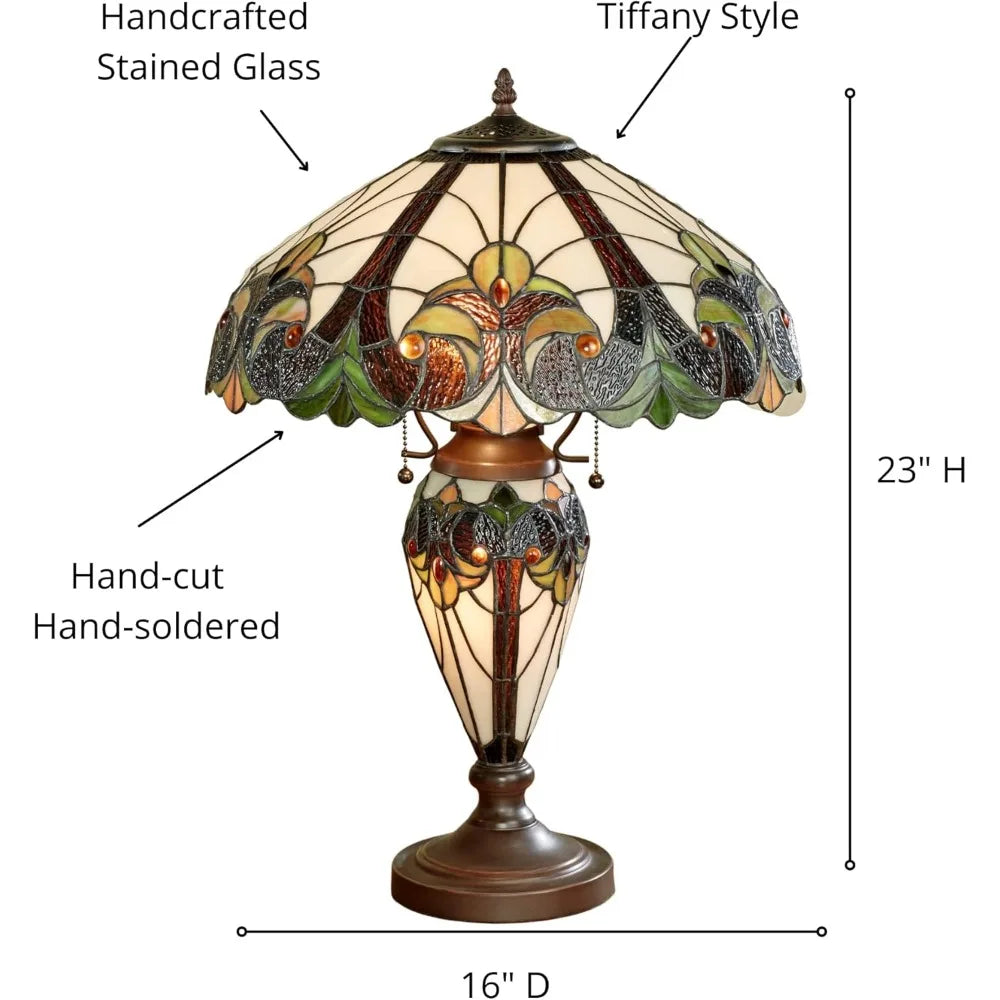 Tiffany Style Stained Glass Lamp - Touch of Class Clavillia Art Nouveau Inspired Lamp