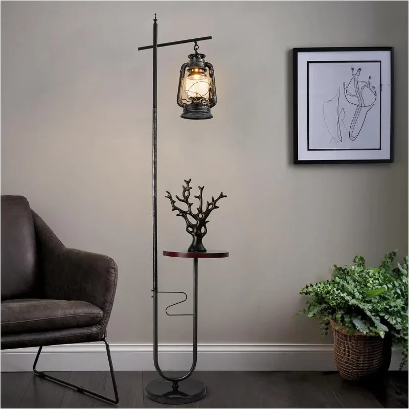 Floor Lamp - Rustic Farmhouse Lamp