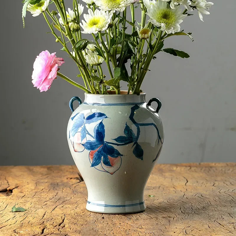 Chinese Blue and White Porcelain Ceramic Vases