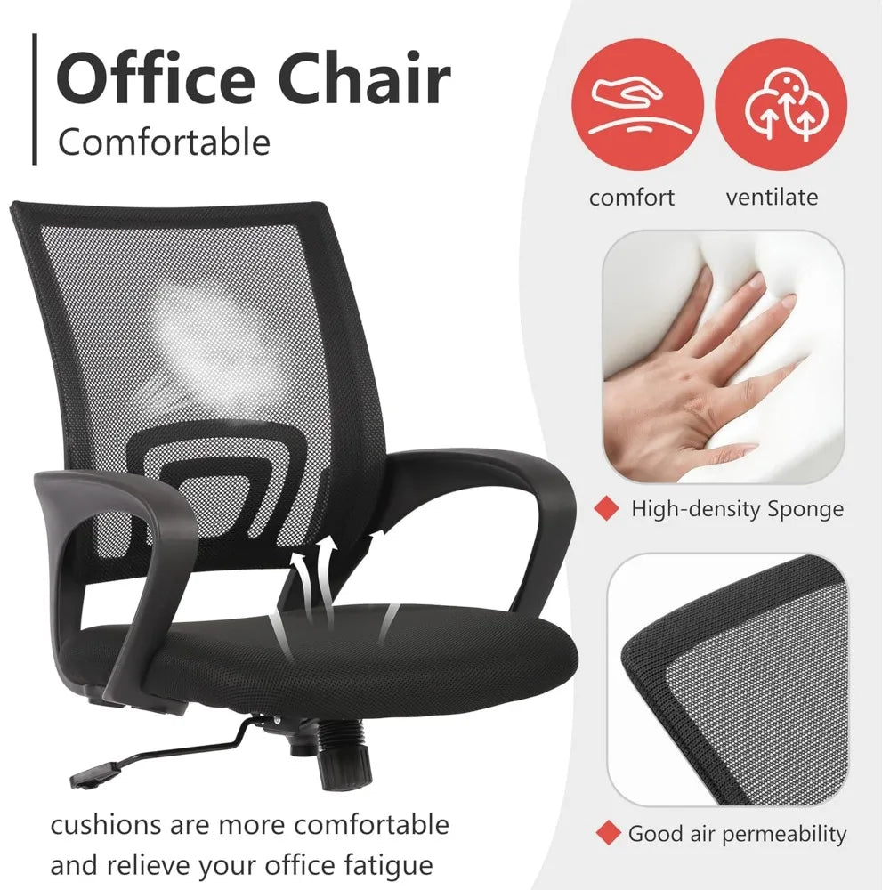 Home Office Desk Chair - Task - Ergonomic - Lumbar Support