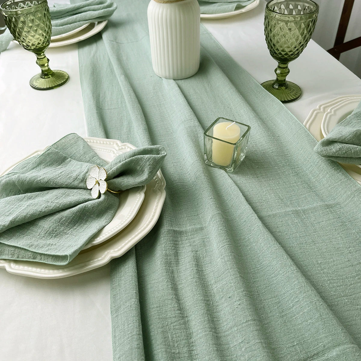 Cotton Gauze Napkin Set - 6pcs