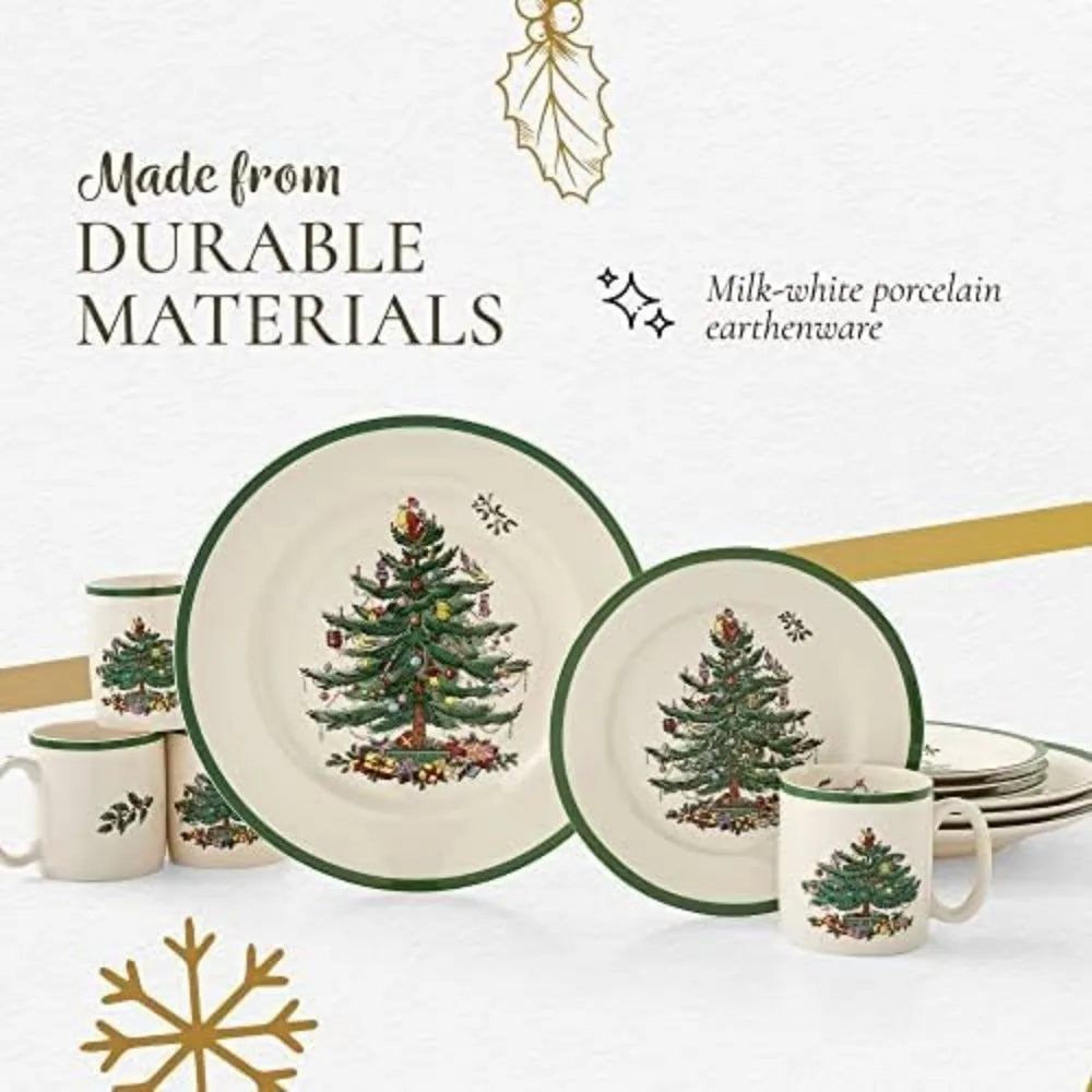 Dinnerware Set *16Pcs - Christmas Tree Collection - Table for 4