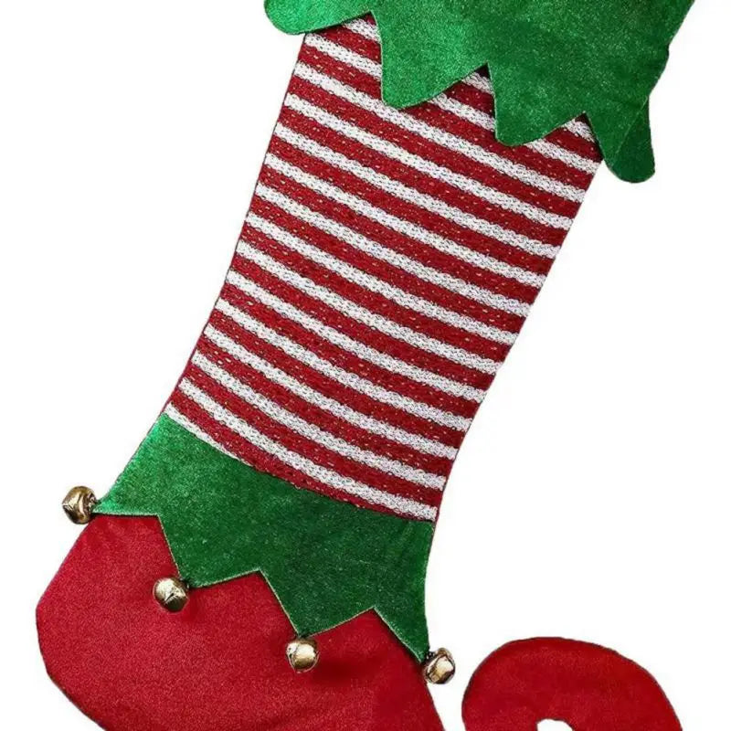 Christmas Stockings - Elf Boot - Red, Green