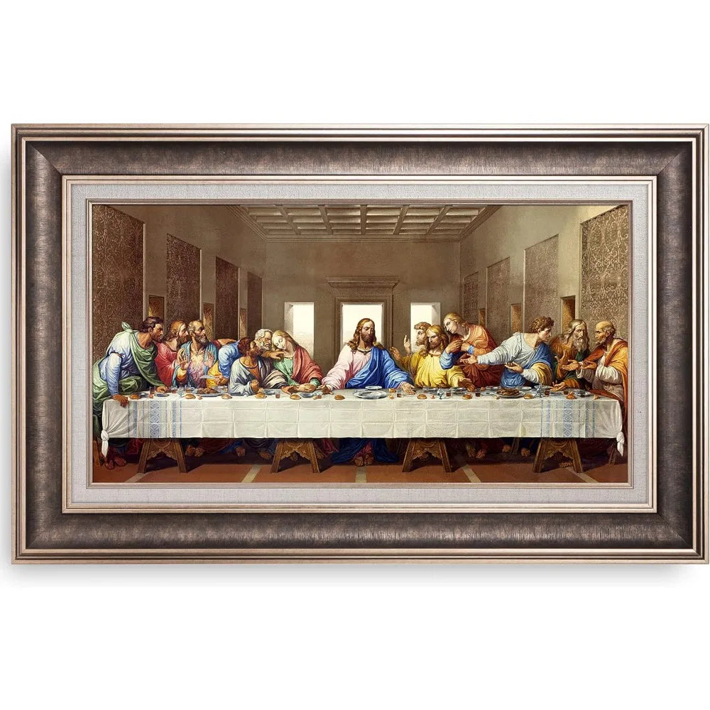 The Last Supper - Leonardo DaVince Giclee - Silver Frame