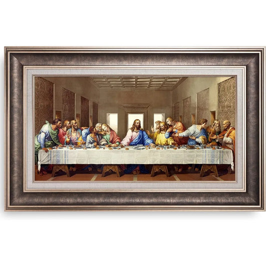 The Last Supper - Leonardo DaVince Giclee - Silver Frame