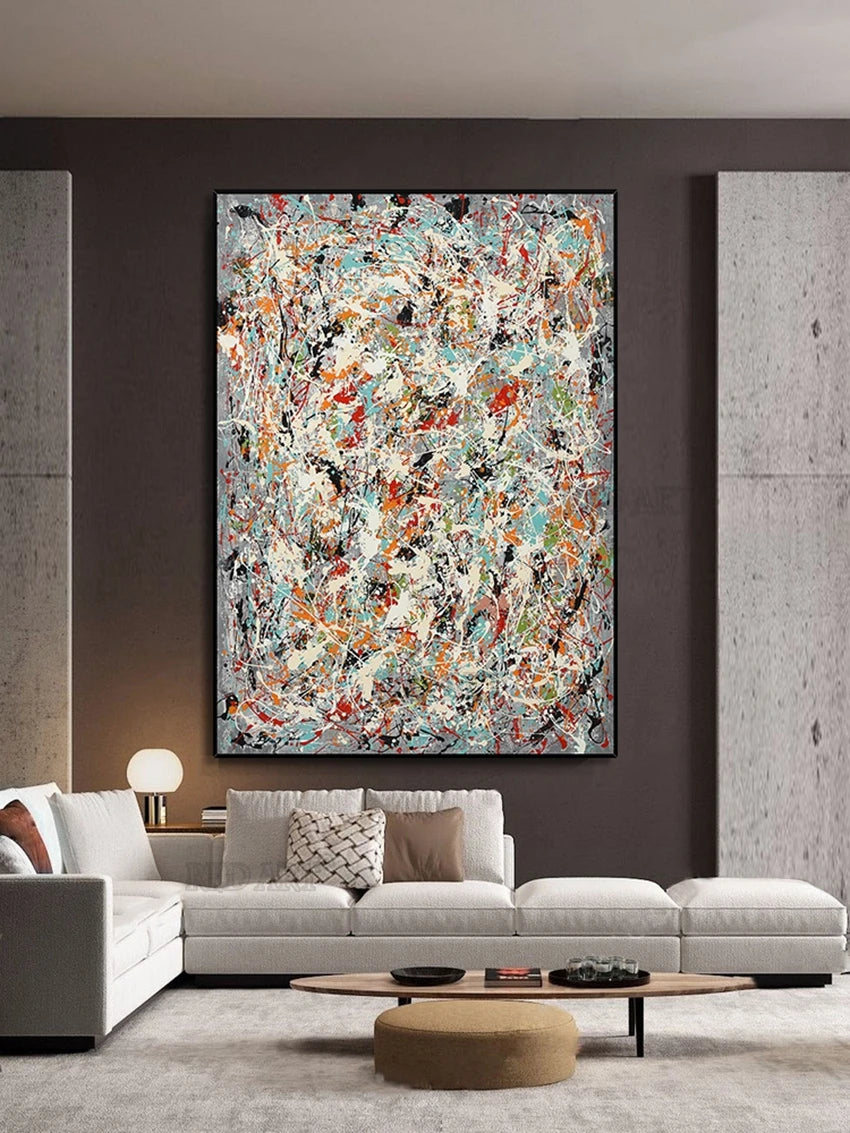 Jackson Pollock - Copy Hand Painting - Giclee - Abstract Unframed