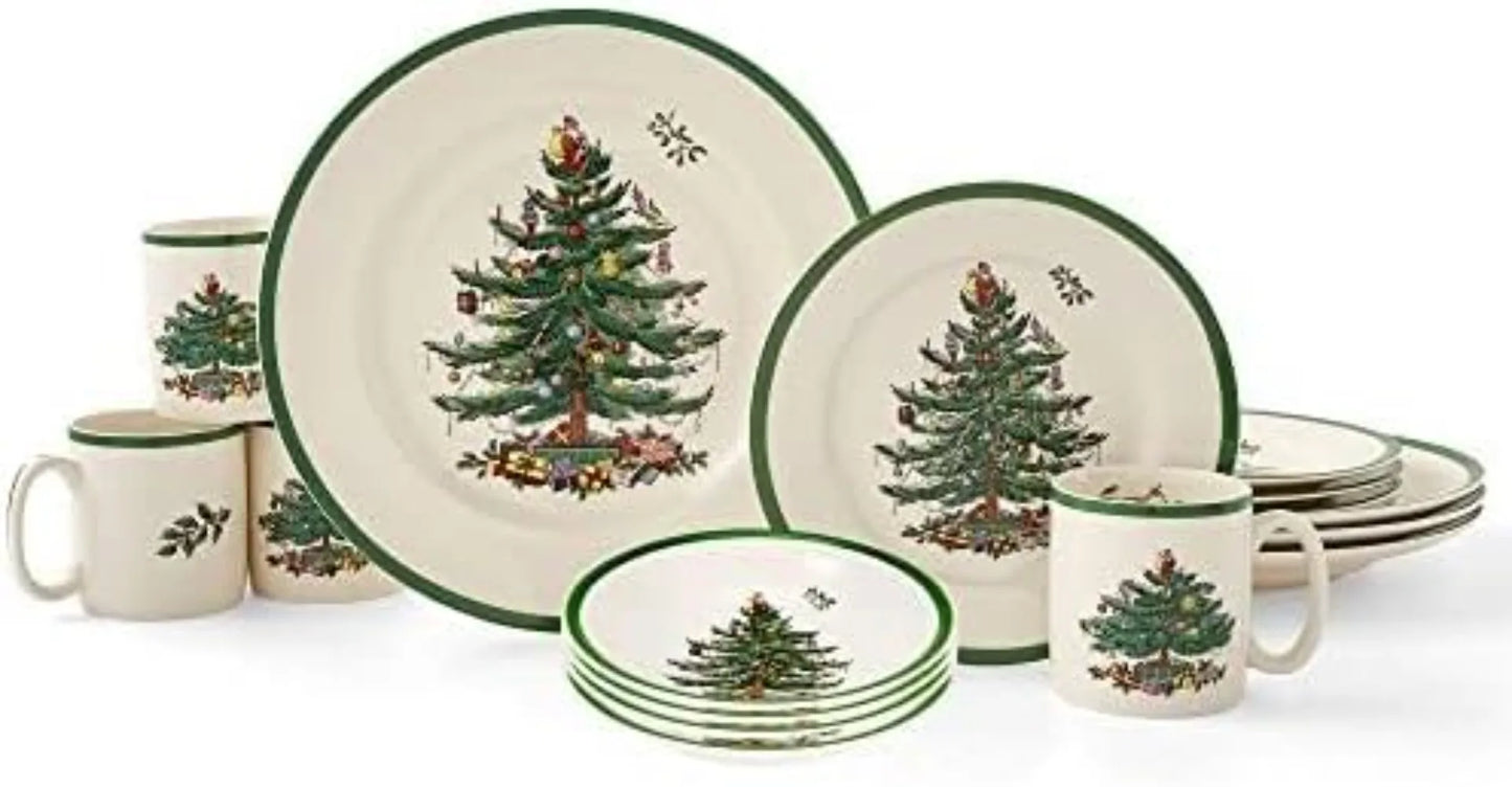 Dinnerware Set *16Pcs - Christmas Tree Collection - Table for 4