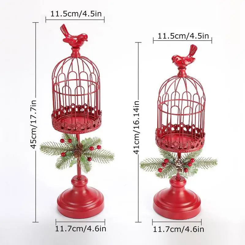 Christmas Candle Holder Set *2Pcs