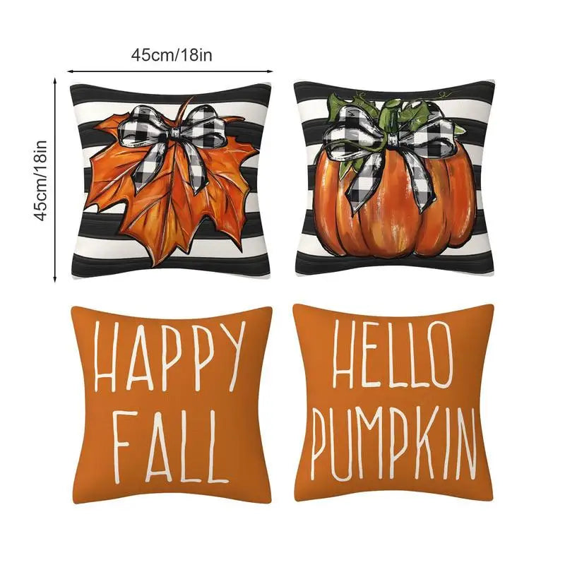 Autumn Cushion Cover Set - 4pcs