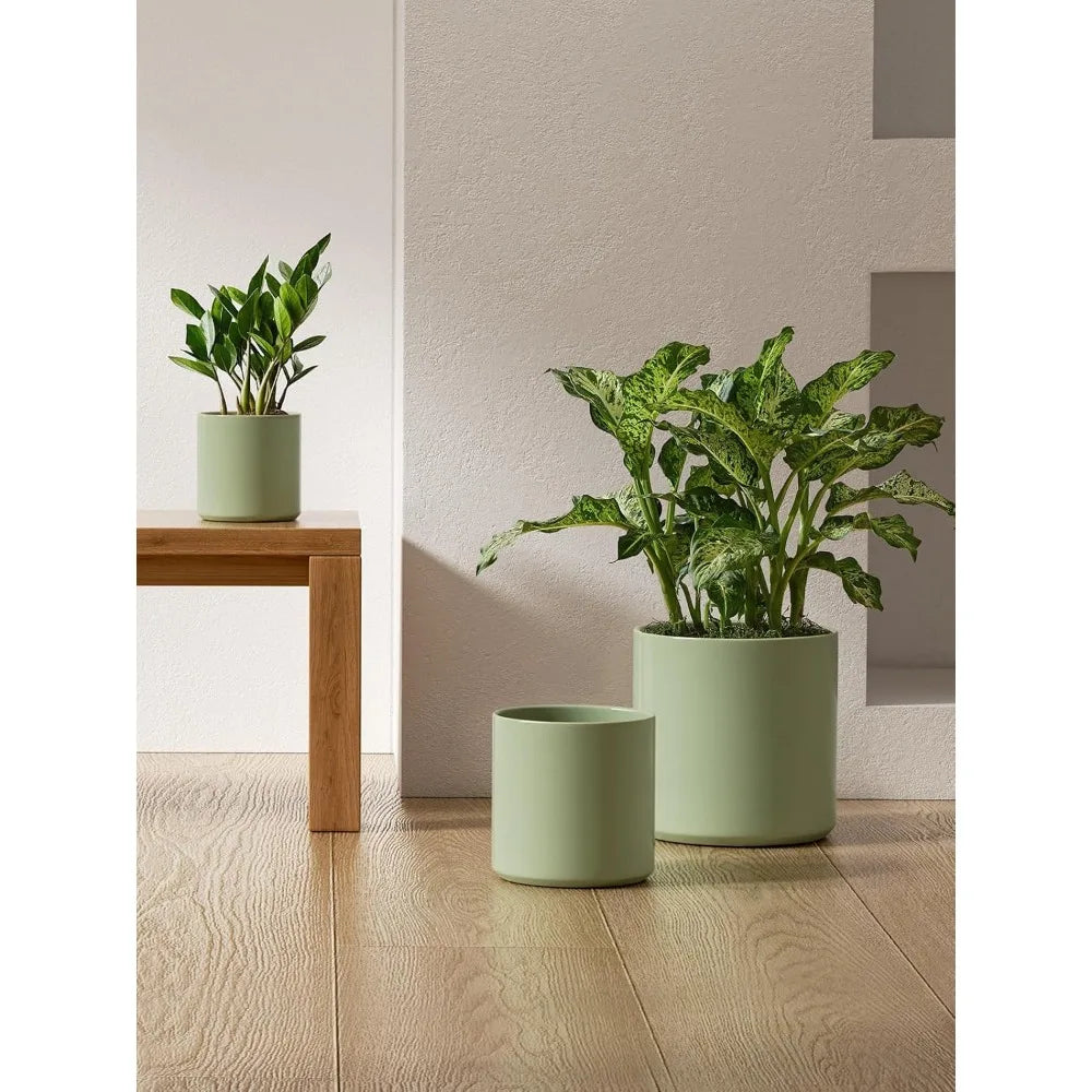 Le Tauci Indoor Ceramic Planter Set 3Pcs