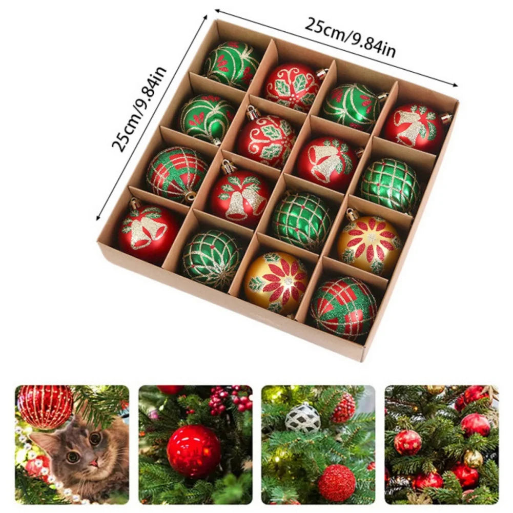 Christmas Tree Ornament Set *16Pcs - Traditional