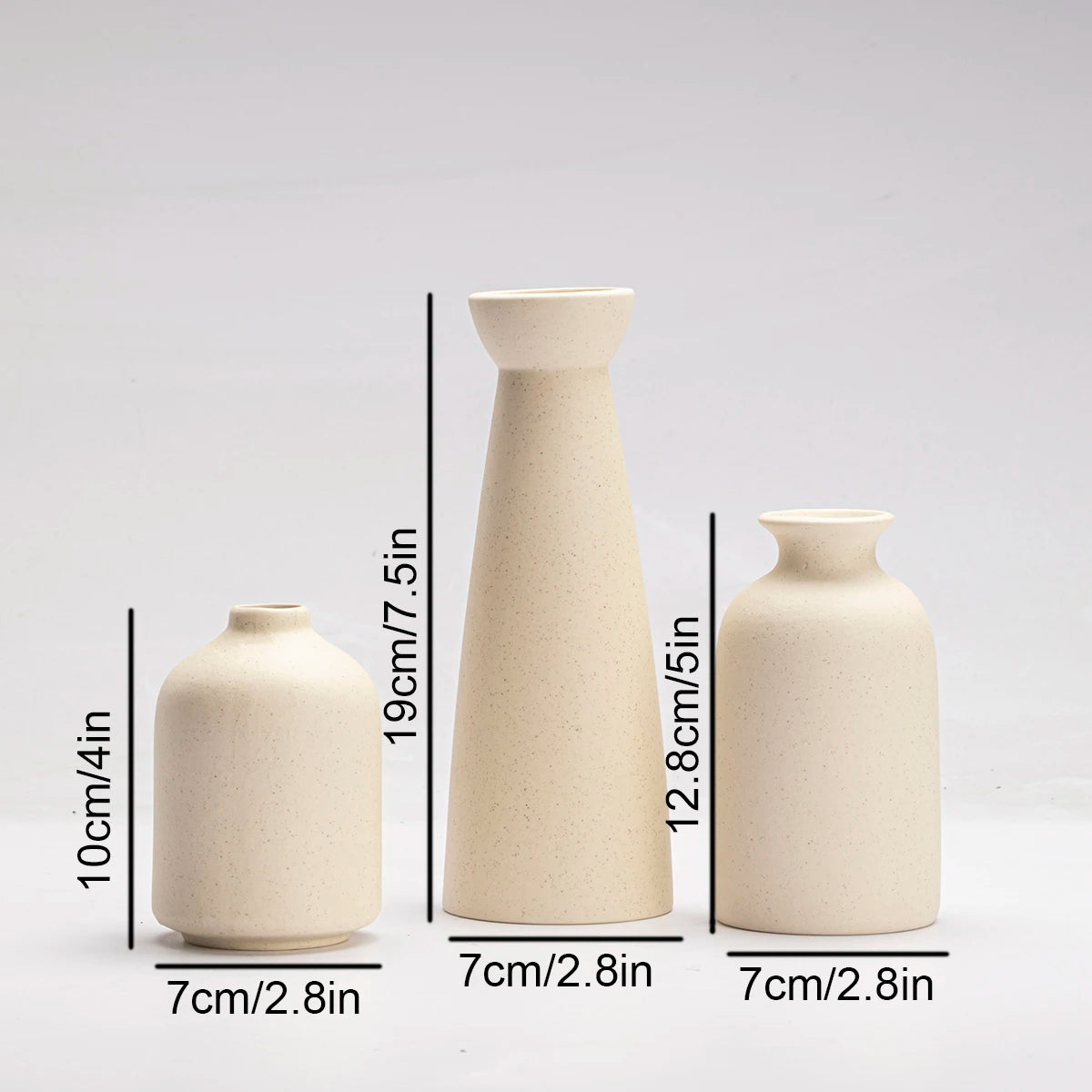 Vase Set *3Pcs - Small Decorative Vases - Nordic Art Vases