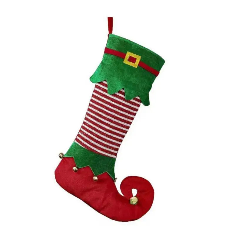 Christmas Stockings - Elf Boot - Red, Green