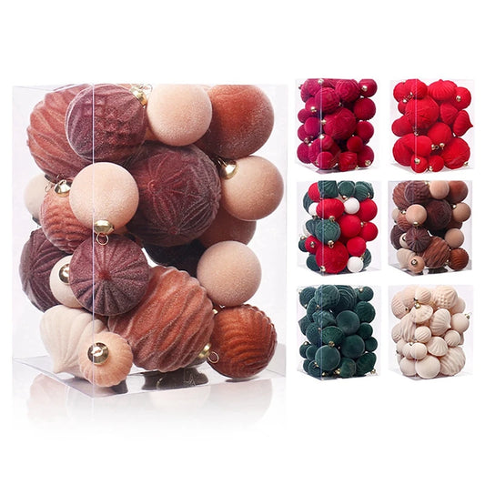 Christmas Ornament Set *35Pcs - Velvet