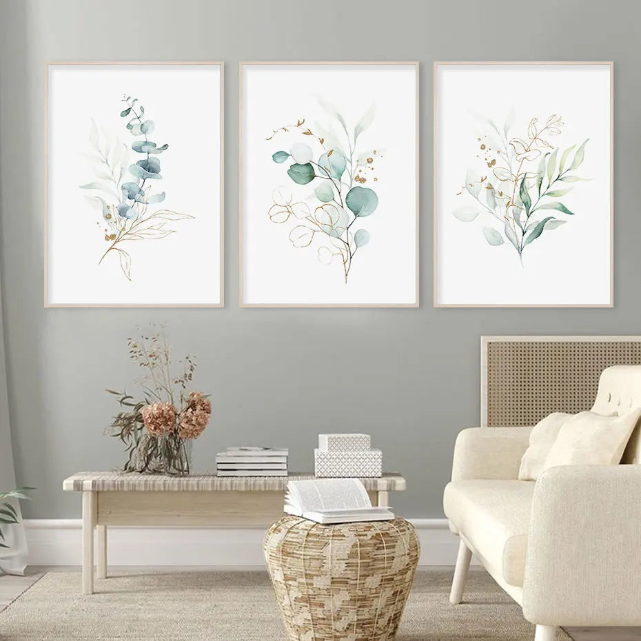 Canvas Print Wall Art - Watercolor - Florals, Botanicals, Dried Flowers