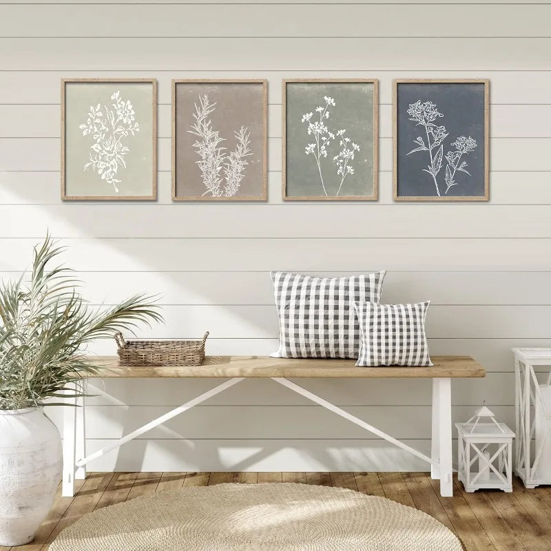 Wall Art Botanical Set || Boho Farmhouse || 11x14"