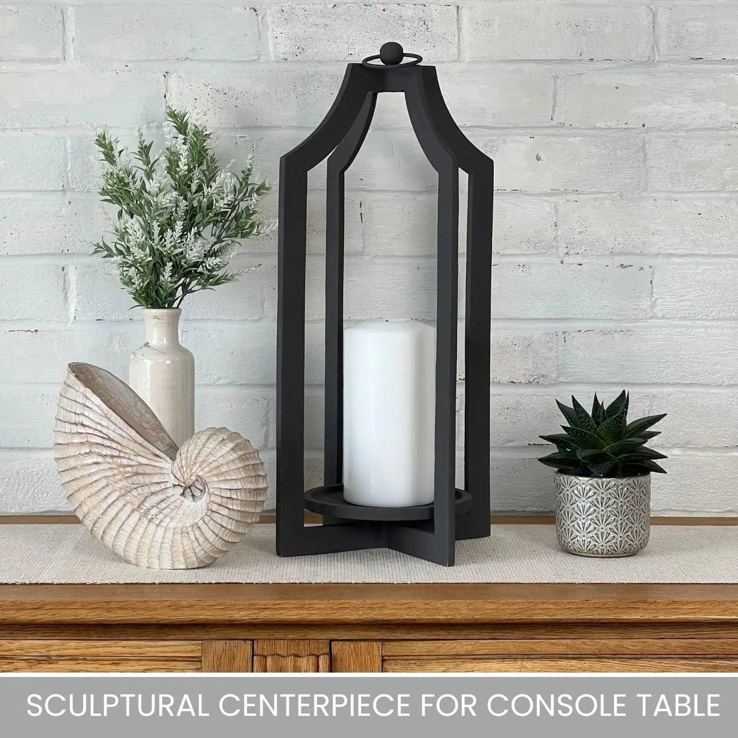 Floor Lantern Candle Holder - Indoor/outdoor - 23" Tall